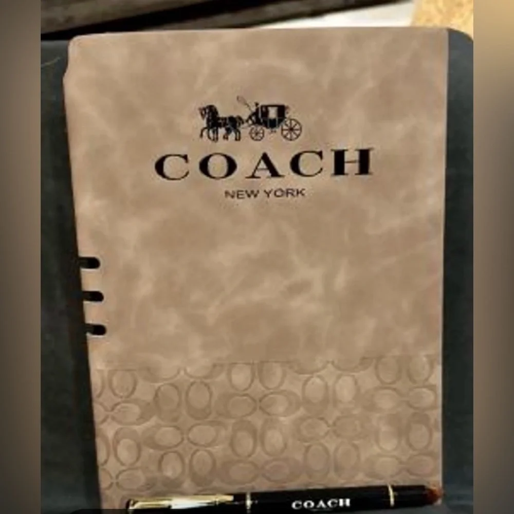 Coach Brown Signature Notebook